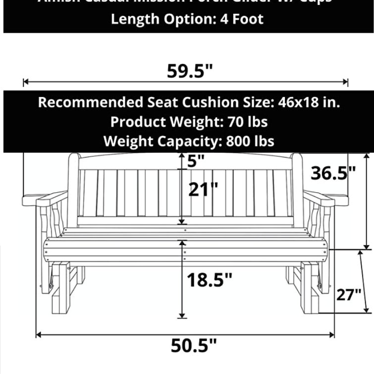 4ft bench online seat